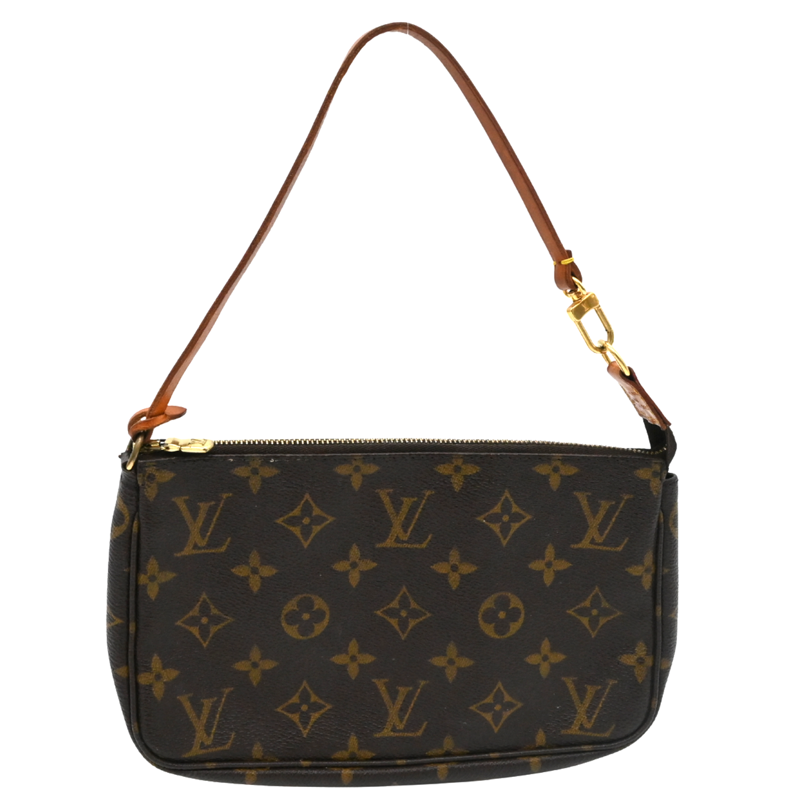 Louis Vuitton 2001 Monogram Coated Canvas Pochette Bag